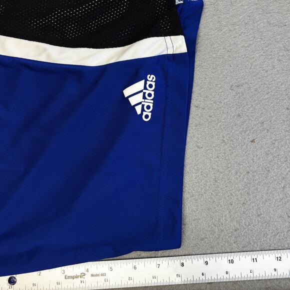 Adidas Athletic Shorts Mens XXL Blue Black Jogging Activewear Casual Gym Summer - Picture 6 of 8